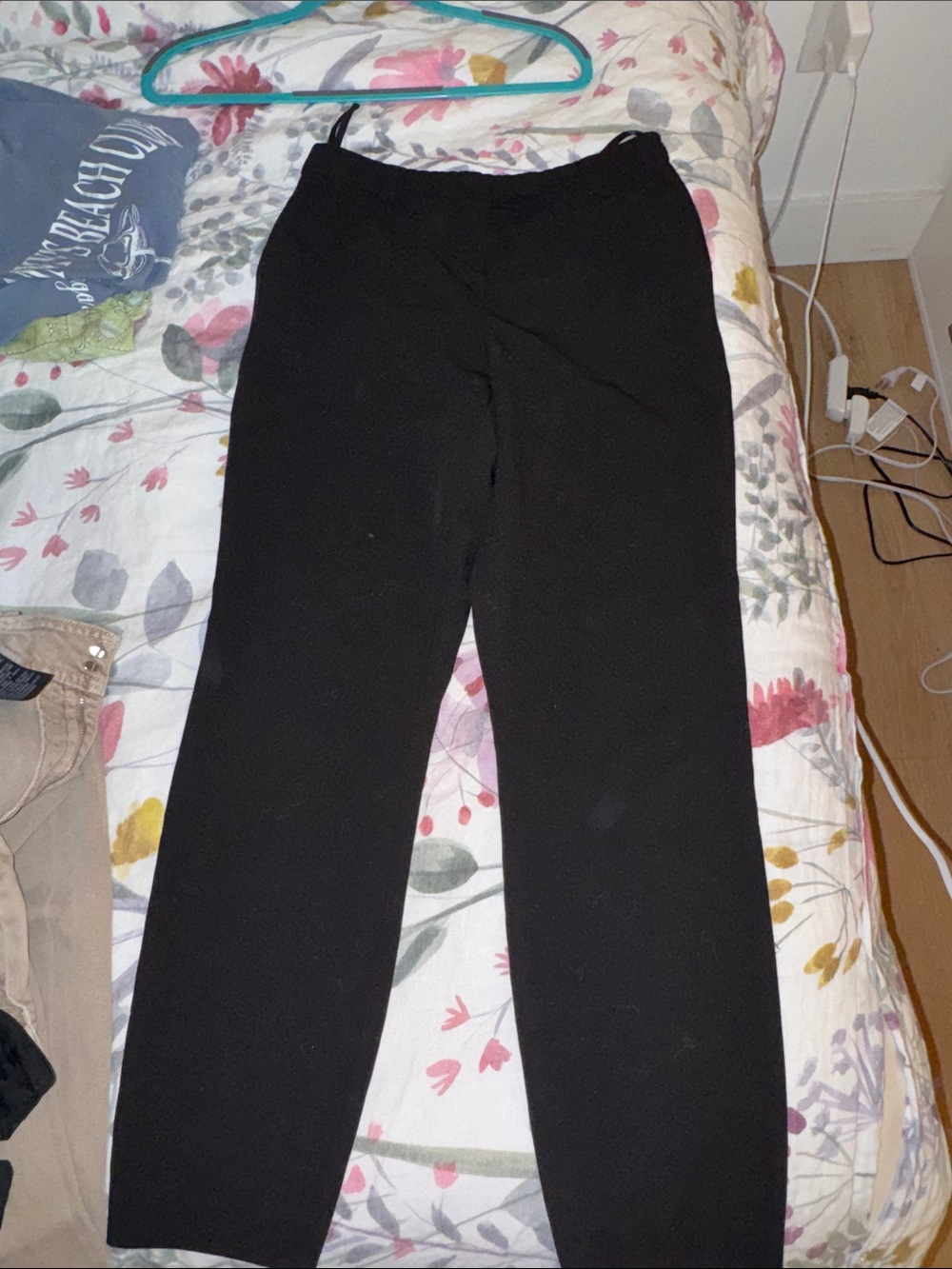 Topshop Black Straight Leg trouser Pants